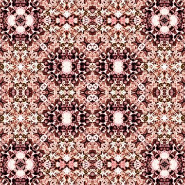 Kusursuz soyut desen. Kaleydoskop dokusu. Modern sanat modeli ve arkaplan