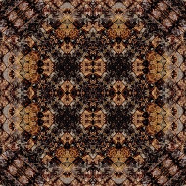 Kusursuz soyut desen. Kaleydoskop dokusu. Modern sanat modeli ve arkaplan