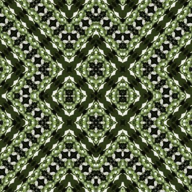 Kusursuz soyut desen. Kaleydoskop dokusu. Modern sanat modeli ve arkaplan