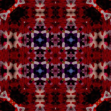 Kusursuz soyut desen. Kaleydoskop dokusu. Modern sanat modeli ve arkaplan