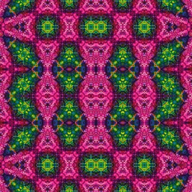 Kusursuz soyut desen. Kaleydoskop dokusu. Modern sanat modeli ve arkaplan