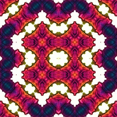 Kusursuz soyut desen. Kaleydoskop dokusu. Modern sanat modeli ve arkaplan