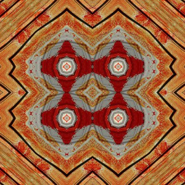 Kusursuz soyut desen. Kaleydoskop dokusu. Modern sanat modeli ve arkaplan