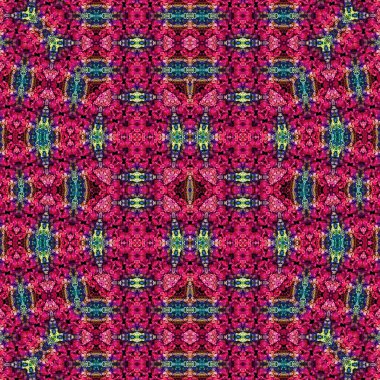 Kusursuz soyut desen. Kaleydoskop dokusu. Modern sanat modeli ve arkaplan