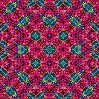 Kusursuz soyut desen. Kaleydoskop dokusu. Modern sanat modeli ve arkaplan