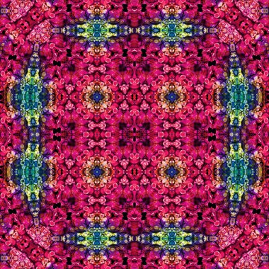 Kusursuz soyut desen. Kaleydoskop dokusu. Modern sanat modeli ve arkaplan