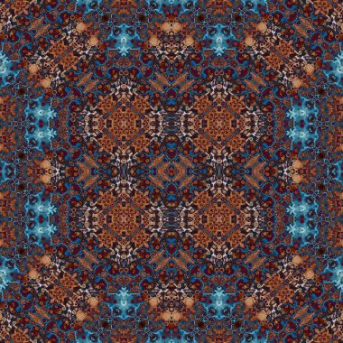 Kusursuz soyut desen. Kaleydoskop dokusu. Modern sanat modeli ve arkaplan