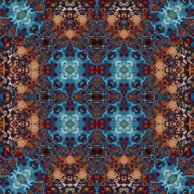 Kusursuz soyut desen. Kaleydoskop dokusu. Modern sanat modeli ve arkaplan