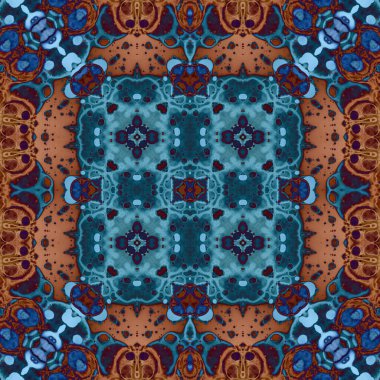 Kusursuz soyut desen. Kaleydoskop dokusu. Modern sanat modeli ve arkaplan