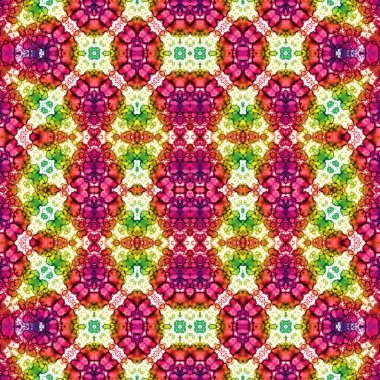 Kusursuz soyut desen. Kaleydoskop dokusu. Modern sanat modeli ve arkaplan