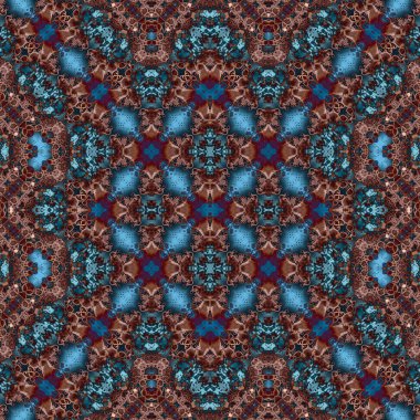 Kusursuz soyut desen. Kaleydoskop dokusu. Modern sanat modeli ve arkaplan