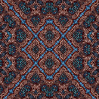 Kusursuz soyut desen. Kaleydoskop dokusu. Modern sanat modeli ve arkaplan