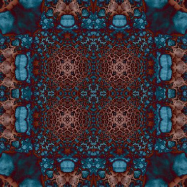 Kusursuz soyut desen. Kaleydoskop dokusu. Modern sanat modeli ve arkaplan