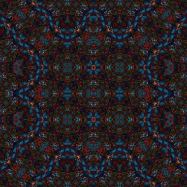 Kusursuz soyut desen. Kaleydoskop dokusu. Modern sanat modeli ve arkaplan