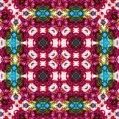 Kusursuz soyut desen. Kaleydoskop dokusu. Modern sanat modeli ve arkaplan