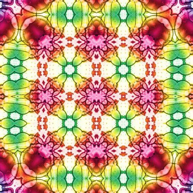 Kusursuz soyut desen. Kaleydoskop dokusu. Modern sanat modeli ve arkaplan