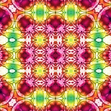 Kusursuz soyut desen. Kaleydoskop dokusu. Modern sanat modeli ve arkaplan