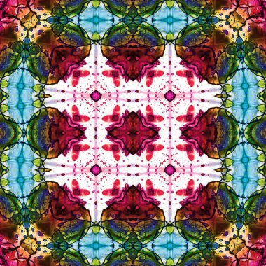 Kusursuz soyut desen. Kaleydoskop dokusu. Modern sanat modeli ve arkaplan