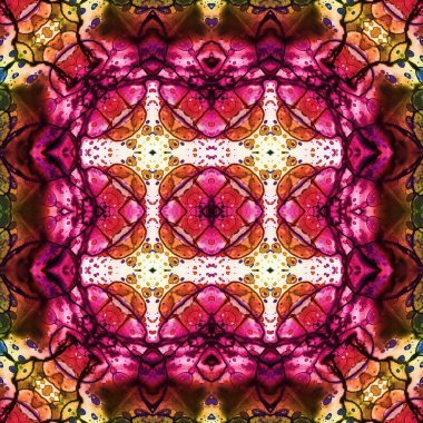 Kusursuz soyut desen. Kaleydoskop dokusu. Modern sanat modeli ve arkaplan