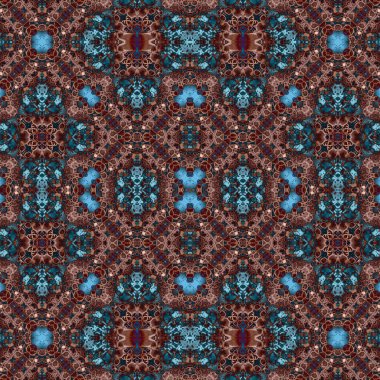 Kusursuz soyut desen. Kaleydoskop dokusu. Modern sanat modeli ve arkaplan