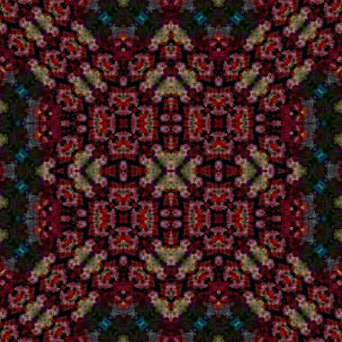 Kusursuz soyut desen. Kaleydoskop dokusu. Modern sanat modeli ve arkaplan