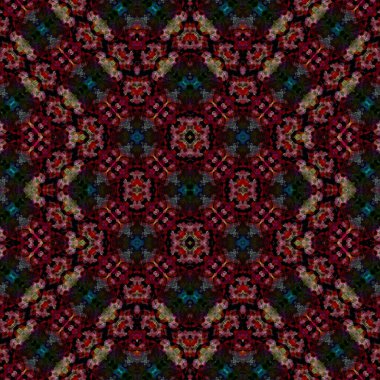 Kusursuz soyut desen. Kaleydoskop dokusu. Modern sanat modeli ve arkaplan