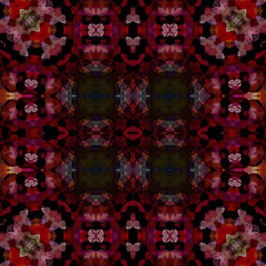 Kusursuz soyut desen. Kaleydoskop dokusu. Modern sanat modeli ve arkaplan