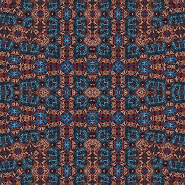 Kusursuz soyut desen. Kaleydoskop dokusu. Modern sanat modeli ve arkaplan