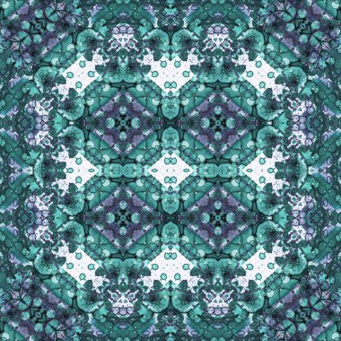 Kusursuz soyut desen. Kaleydoskop dokusu. Modern sanat modeli ve arkaplan