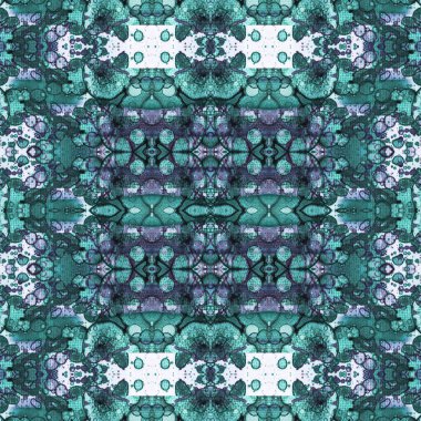 Kusursuz soyut desen. Kaleydoskop dokusu. Modern sanat modeli ve arkaplan