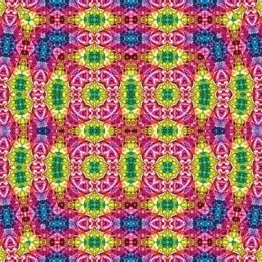 Kusursuz soyut desen. Kaleydoskop dokusu. Modern sanat modeli ve arkaplan