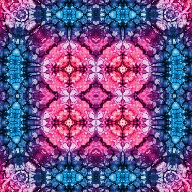 Kusursuz soyut desen. Kaleydoskop dokusu. Modern sanat modeli ve arkaplan