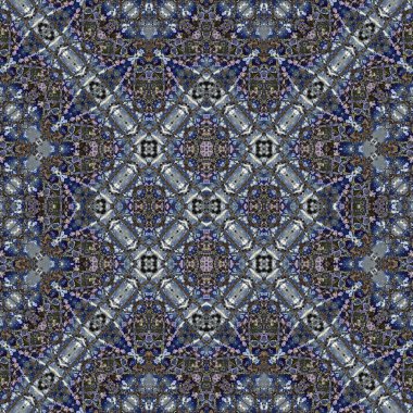 Kusursuz soyut desen. Kaleydoskop dokusu. Modern sanat modeli ve arkaplan