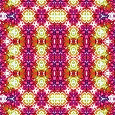 Kusursuz soyut desen. Kaleydoskop dokusu. Modern sanat modeli ve arkaplan