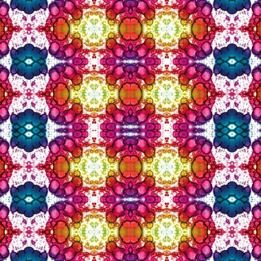 Kusursuz soyut desen. Kaleydoskop dokusu. Modern sanat modeli ve arkaplan