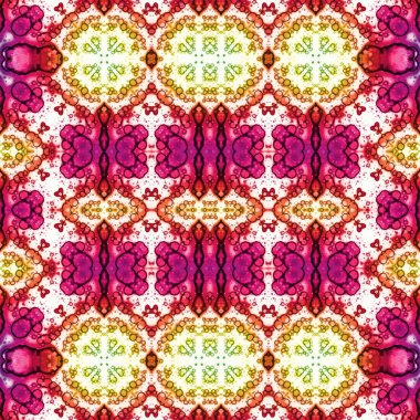 Kusursuz soyut desen. Kaleydoskop dokusu. Modern sanat modeli ve arkaplan