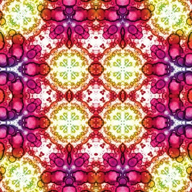 Kusursuz soyut desen. Kaleydoskop dokusu. Modern sanat modeli ve arkaplan