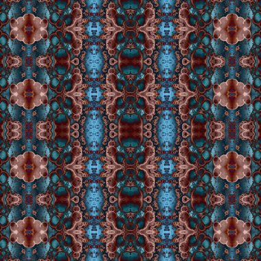 Kusursuz soyut desen. Kaleydoskop dokusu. Modern sanat modeli ve arkaplan