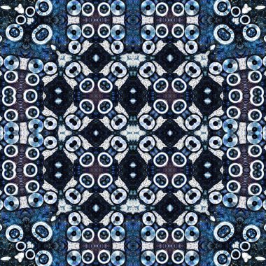 Kusursuz soyut desen. Kaleydoskop dokusu. Modern sanat modeli ve arkaplan
