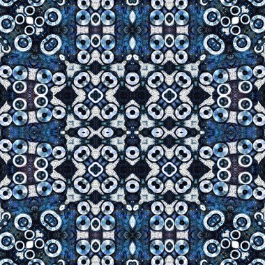 Kusursuz soyut desen. Kaleydoskop dokusu. Modern sanat modeli ve arkaplan