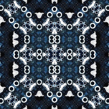 Kusursuz soyut desen. Kaleydoskop dokusu. Modern sanat modeli ve arkaplan