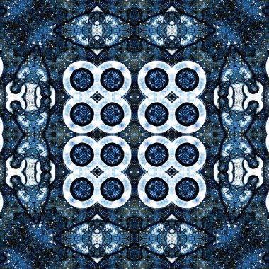 Kusursuz soyut desen. Kaleydoskop dokusu. Modern sanat modeli ve arkaplan