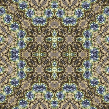 Kusursuz soyut desen. Kaleydoskop dokusu. Modern sanat modeli ve arkaplan