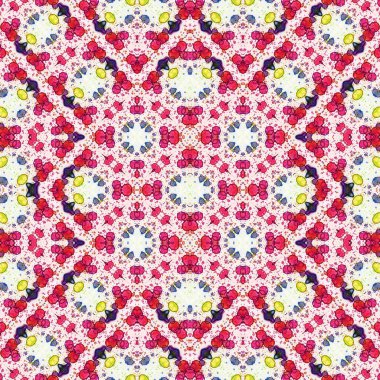 Kusursuz soyut desen. Kaleydoskop dokusu. Modern sanat modeli ve arkaplan