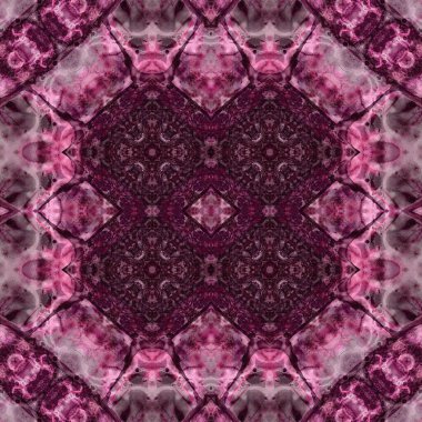 Kusursuz soyut desen. Kaleydoskop dokusu. Modern sanat modeli ve arkaplan