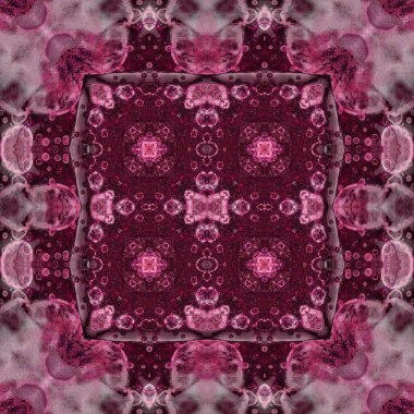 Kusursuz soyut desen. Kaleydoskop dokusu. Modern sanat modeli ve arkaplan