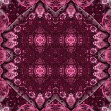 Kusursuz soyut desen. Kaleydoskop dokusu. Modern sanat modeli ve arkaplan