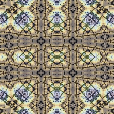 Kusursuz soyut desen. Kaleydoskop dokusu. Modern sanat modeli ve arkaplan