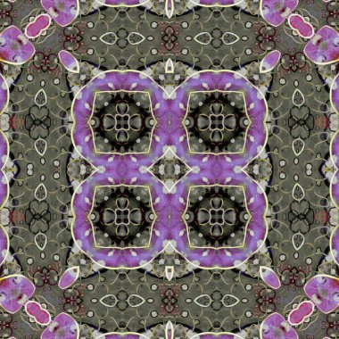 Kusursuz soyut desen. Kaleydoskop dokusu. Modern sanat modeli ve arkaplan