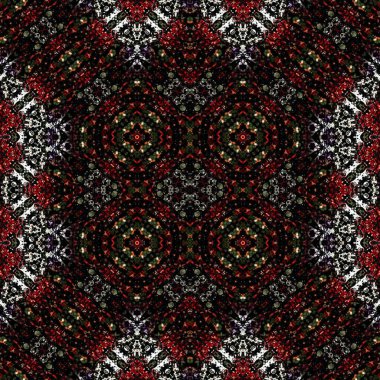 Kusursuz soyut desen. Kaleydoskop dokusu. Modern sanat modeli ve arkaplan